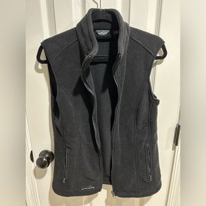 Eddie Bauer Women’s Black Fleece Vest Size M